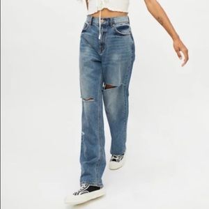 Urban Outfitters Blue loose straight jeans